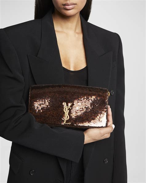 Saint Laurent Kate 99 YSL Shoulder Bag in Sequins